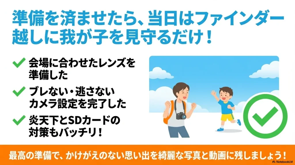 運動会当日に向けた準備完了チェックリスト