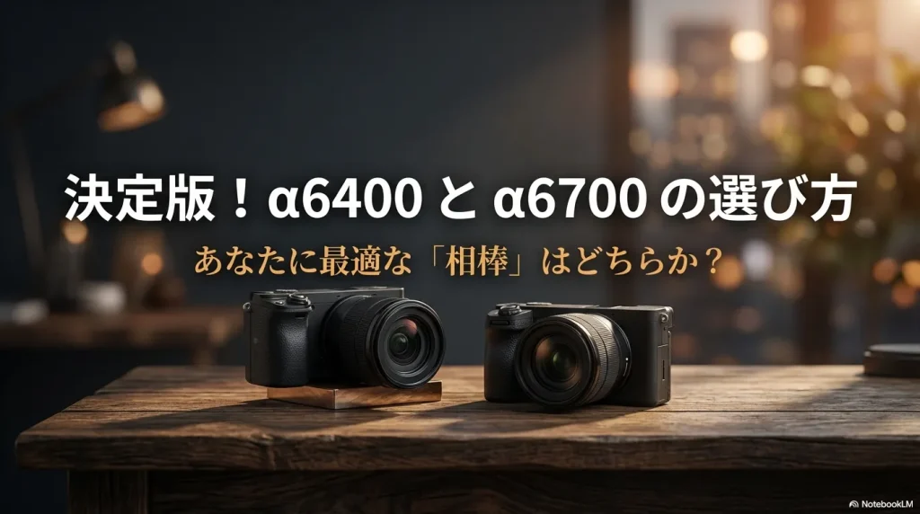 決定版！α6400とα6700の選び方。あなたに最適な相棒はどちらか？